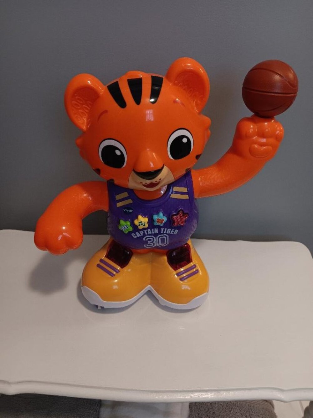 Vtech Dribble & Bounce Tiger Captain Tiger Tested & Has Batteries